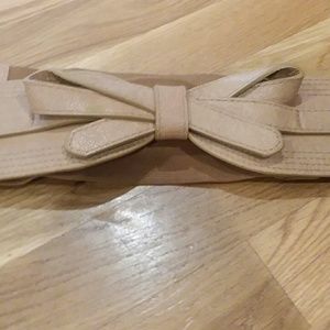 Brown bow fashion belt